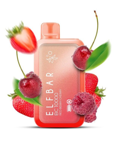 Одноразка ELF BAR BC 10000 затяжок "Red Berry Cherry" зі смаком червона ягода вишня