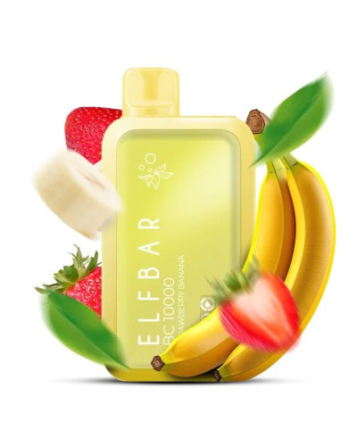 Одноразка ELF BAR BC 10000 затяжок "Strawberry Bananat" зі смаком полуниця банан