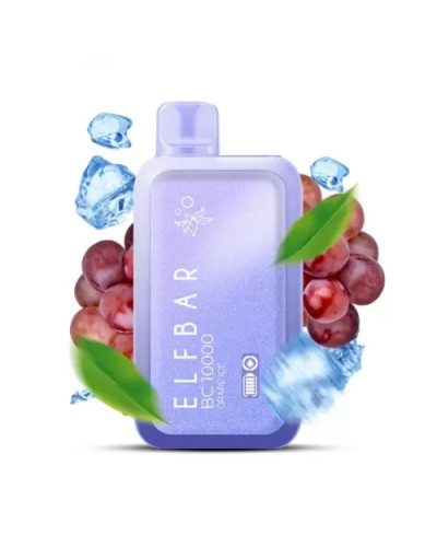 Одноразка ELF BAR BC 10000 затяжок "Grape ice" зі смаком виноград лід