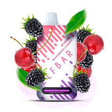 Одноразка ELF BAR BC 18000 затяжок "Blackberry Cherry" зі смаком ожина вишня