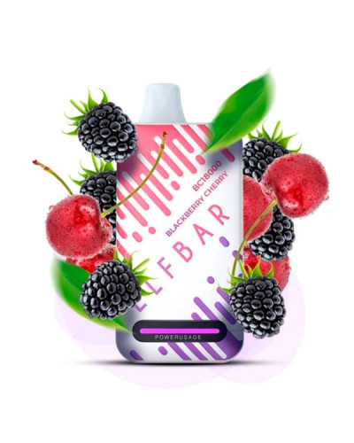 Одноразка ELF BAR BC 18000 затяжок "Blackberry Cherry" зі смаком ожина вишня