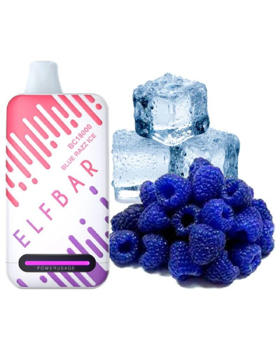 Одноразка ELF BAR BC 18000 затяжок "Blue Razz Ice" зі смаком блакитна малина лід