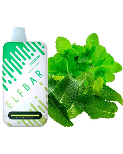 Одноразка ELF BAR BC 18000 затяжок "Pepper Mint" зі смаком м'яти