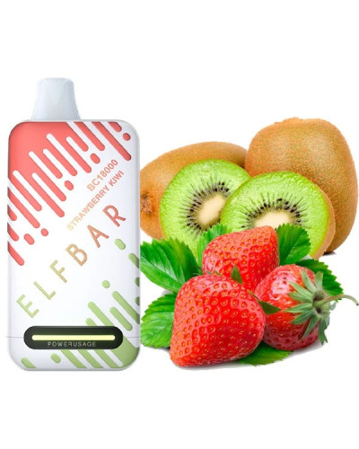 Одноразка ELF BAR BC 18000 затяжок "Strawberry Kiwi" зі смаком полуниця ківі