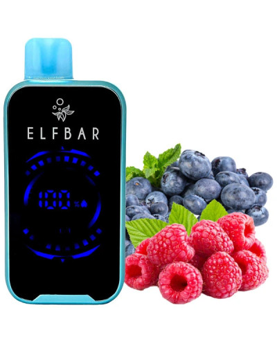 Одноразка ELF BAR FS 18000 затяжок "Blueberry Raspberry" зі смаком чорниця малина