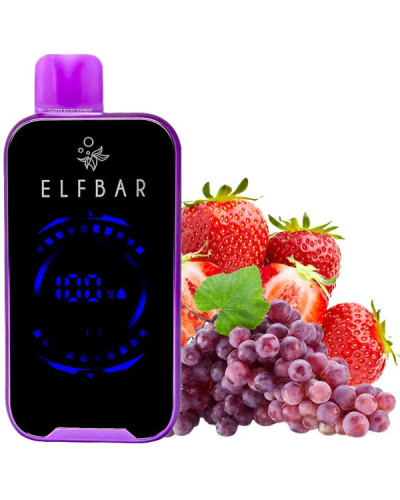 Одноразка ELF BAR FS 18000 затяжек "Strawberry Grape" со вкусом клубника виноград