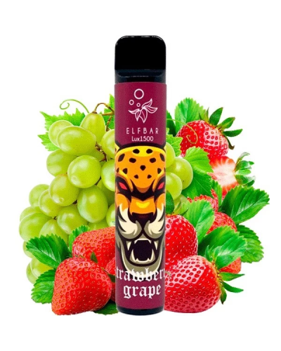 Одноразка ELF BAR Lux 1500 "Strawberry Grape" полуниця виноград