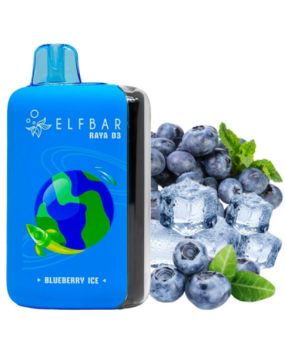 Одноразка Elf Bar RAYA D3 25000 Blueberry Ice (чорниця лід)