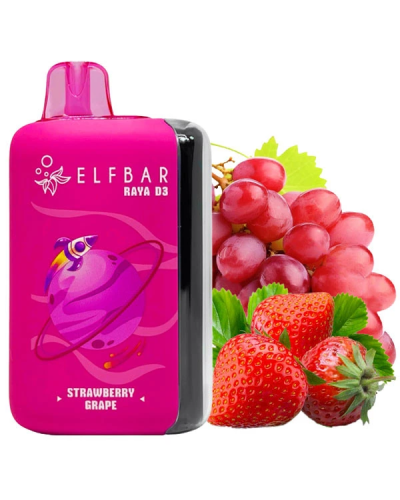 Одноразка Elf Bar RAYA D3 25000 Straberry Grape (полуниця виноград)