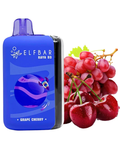 Одноразка Elf Bar RAYA D3 25000 Grape Cherry (виноград вишня)