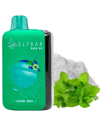 Одноразка Elf Bar RAYA D3 25000 Alpine Mint (Альпийская Мята)