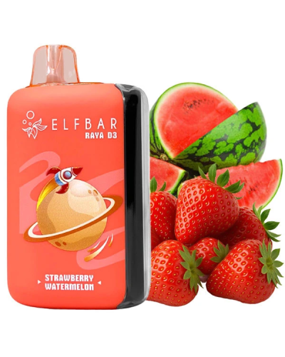 Одноразка Elf Bar RAYA D3 25000 затяжок Straberry Watermelon (полуниця кавун)