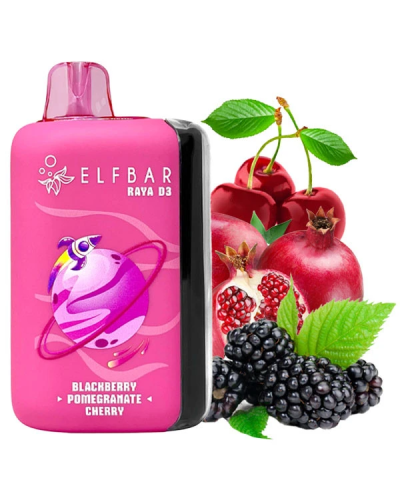 Одноразка Elf Bar RAYA D3 25000 Blackberry Pomegranate Cherry (ожина гранат вишня)