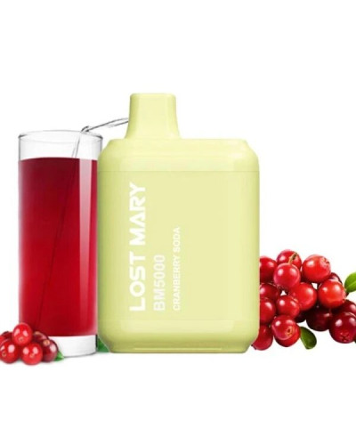 ОДНОРАЗКА LOST MARY BM5000 ЗАТЯЖЕК 5% "CRANBERRY SODA" СО ВКУСОМ КЛЮКВА СОДОВАЯ