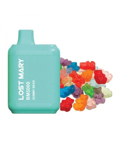 ОДНОРАЗКА LOST MARY BM5000 ЗАТЯЖОК 5% "GUMMY BEAR" ЗІ СМАКОМ ЧОРНИЦІ ВЕДМЕДИКИ ГАММІ