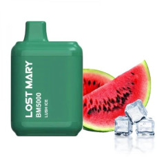 ОДНОРАЗКА LOST MARY BM5000 ЗАТЯЖЕК 5% "LUSH ICE" СО ВКУСОМ АРБУЗ СО ЛЬДОМ