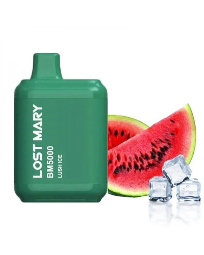 ОДНОРАЗКА LOST MARY BM5000 ЗАТЯЖЕК 5% "LUSH ICE" СО ВКУСОМ АРБУЗ СО ЛЬДОМ