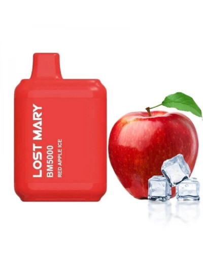 ОДНОРАЗКА LOST MARY BM5000 ЗАТЯЖЕК 5% "RED APPLE ICE" СО ВКУСОМ КРАСНОГО ХОЛОДНОГО ЯБЛОКА