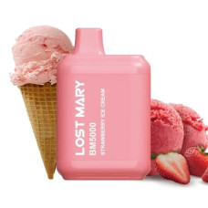 ОДНОРАЗКА LOST MARY BM5000 ЗАТЯЖЕК 5% "STRAWBERRY ICE CREAM" СО ВКУСОМ КЛУБНИЧНОГО МОРОЖЕНОГО
