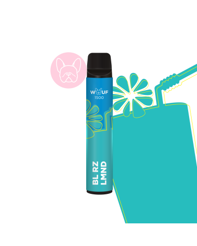 WOUF 1500 ЗАТЯЖОК №05 BLUE RAZZ LEMONADE ЗІ СМАКОМ ЛИМОНАДА З МАЛИНОЮ