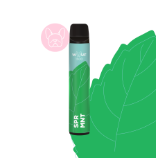WOUF 1500 ЗАТЯЖОК №01 SPEARMINT ЗІ СМАКОМ М'ЯТНОЇ ЖУЙКИ