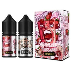 Набор для самозамеса In Bottle Salt Puzzle 30 мл 50 мг "Strawberry Milkshake" со вкусом клубничного милкшейка