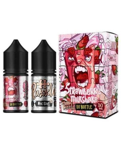 Набор для самозамеса In Bottle Salt Puzzle 30 мл 50 мг "Strawberry Milkshake" со вкусом клубничного милкшейка