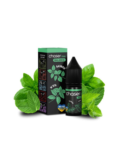 ЖИДКОСТЬ CHASER MIX BALANCE 10 МЛ 50 МГ СО ВКУСОМ БАЗИЛИКА И МЯТЫ