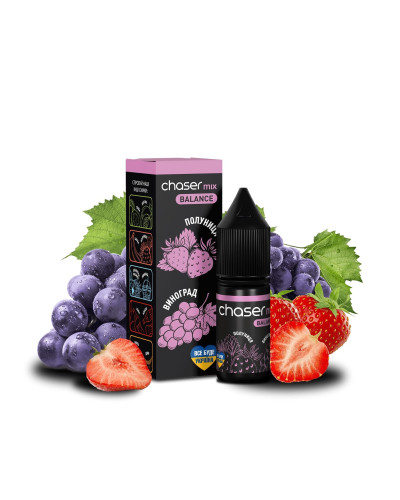 ЖИДКОСТЬ CHASER MIX BALANCE 10 МЛ 50 МГ СО ВКУСОМ КЛУБНИКИ И ВИНОГРАДА