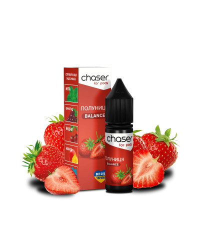 РІДИНА CHASER FOR PODS BALANCE 15 МЛ 50 МГ ЗІ СМАКОМ ПОЛУНИЦІ