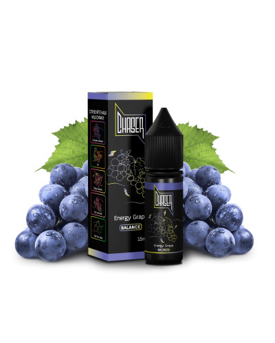 ЖИДКОСТЬ CHASER BLACK BALANCE 15 МЛ 50 МГ "ENERGY GRAPE" СО ВКУСОМ ЭНЕРГЕТИКА С ВИНОГРАДОМ