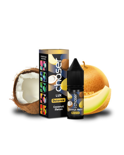 ЖИДКОСТЬ CHASER LUX BALANCE 11 МЛ 50 МГ "COCONUT MELON" СО ВКУСОМ КОКОСА И ДЫНИ