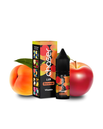 ЖИДКОСТЬ CHASER LUX BALANCE 11 МЛ 50 МГ "VITAMIN" СО ВКУСОМ ПЕРСИКА И ЯБЛОКА