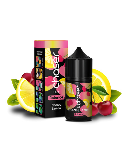 ЖИДКОСТЬ CHASER LUX BALANCE 30 МЛ 50 МГ "CHERRY LEMON" СО ВКУСОМ ВИШНИ И ЛИМОНА