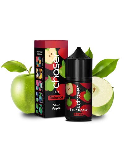 ЖИДКОСТЬ CHASER LUX BALANCE 30 МЛ 50 МГ "SOUR APPLE" СО ВКУСОМ КИСЛОГО ЯБЛОКА