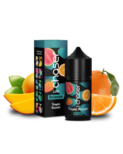 ЖИДКОСТЬ CHASER LUX BALANCE 30 МЛ 50 МГ "TROPIC PUNCH" СО ВКУСОМ ГУАВЫ МАНГО АПЕЛЬСИН