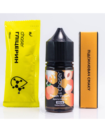 Набір для самозамісу Chaser LUX 12 мл "PEACH Yogurt" Зі смаком персикового йогурта