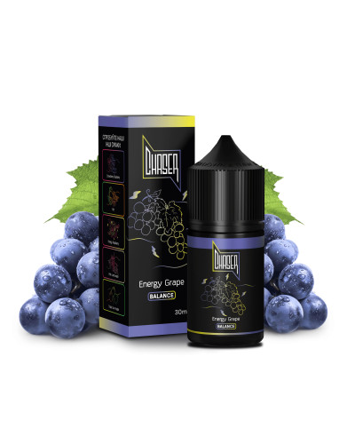 ЖИДКОСТЬ CHASER BLACK BALANCE 30 МЛ 50 МГ "ENERGY GRAPE" СО ВКУСОМ ЭНЕРГЕТИКА С ВИНОГРАДОМ