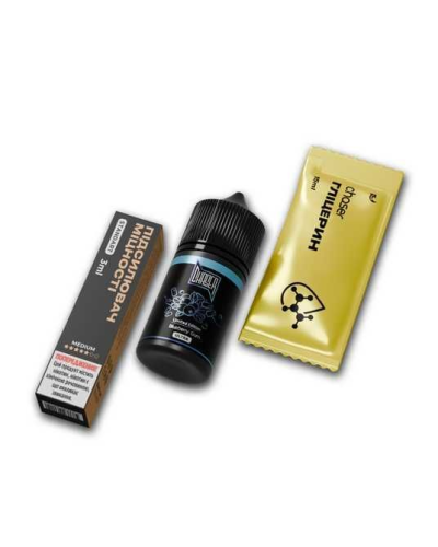 Набір для самозамісу Chaser Black 30 мл "Blueberry Gum" зі смаком чорниці та жуйки