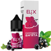 РІДИНА ELiX 30 МЛ 50 МГ ЗІ СМАКОМ СМОРОДИНА М'ЯТА