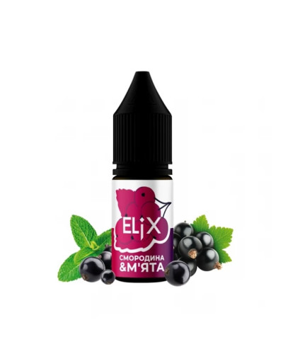 Жидкость ELiX 10 мл 50 мг со вкусом Смородина мята