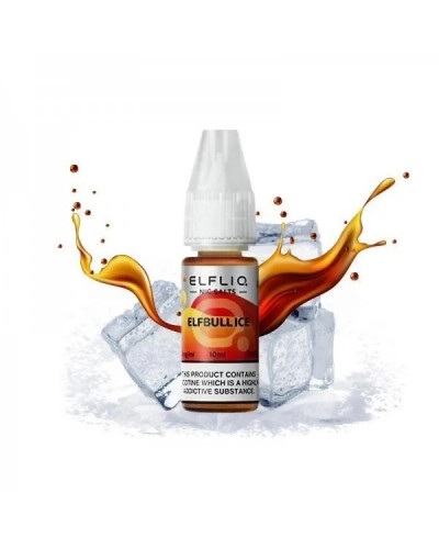 РІДИНА ELF LIQ 10 МЛ 50 МГ "ELFBULL ICE" ЗІ СМАКОМ ЕНЕРГЕТИКА З ЛЬОДОМ