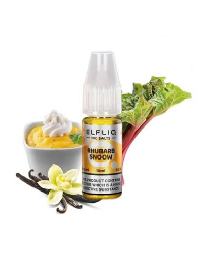Жидкость ELF LIQ 10 мл 50 мг "Rhubarb Snoow" со вкусом кисло-сладкий десерт