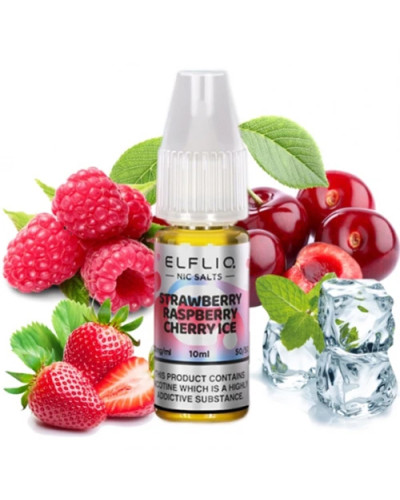 Жидкость ELF LIQ 10 мл 50 мг "Strawberry Raspberry Cherry Ice" со вкусом клубника малина вишня