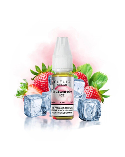 ЖИДКОСТЬ ELF LIQ 10 МЛ 50 МГ "STRAWBERRY ICE" СО ВКУСОМ КЛУБНИКИ СО ЛЬДОМ