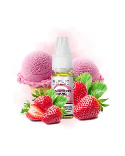 ЖИДКОСТЬ ELF LIQ 10 МЛ 50 МГ "STRAWBERRY SNOW" СО ВКУСОМ КЛУБНИЧНОГО МОРОЖЕНОГО