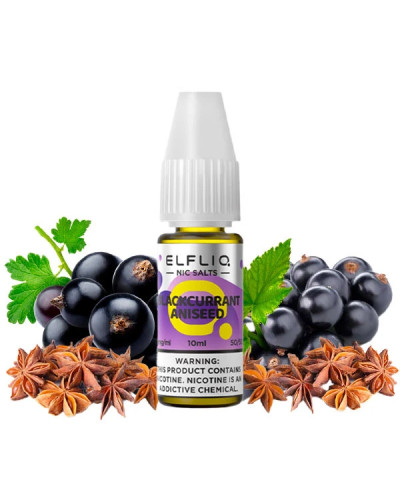 Жидкость ELF LIQ 10 мл 50 мг "Blackcurrant Aniseed" со вкусом чорная смородина анис