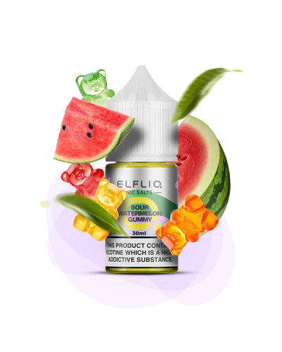 Рідина ELF LIQ 30 мл 50 мг "Sour Watermelon Gummy" зі смаком кавун ведмедики гаммі