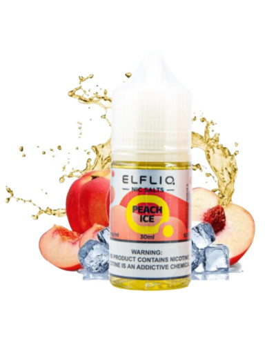 РІДИНА ELF LIQ 30 МЛ 50 МГ "PEACH ICE" ЗІ СМАКОМ ПЕРСИКА ТА ЛЬОДУ