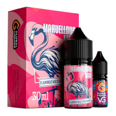 Набор для самозамеса Marvellous Max 30 мл Flamingo Wild Strawberry (спелая земляника)